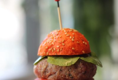 Minibookis & miniburguers de ternera con chutney de tomate