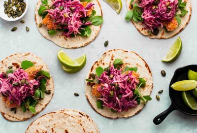 Tacos de pollo pibil