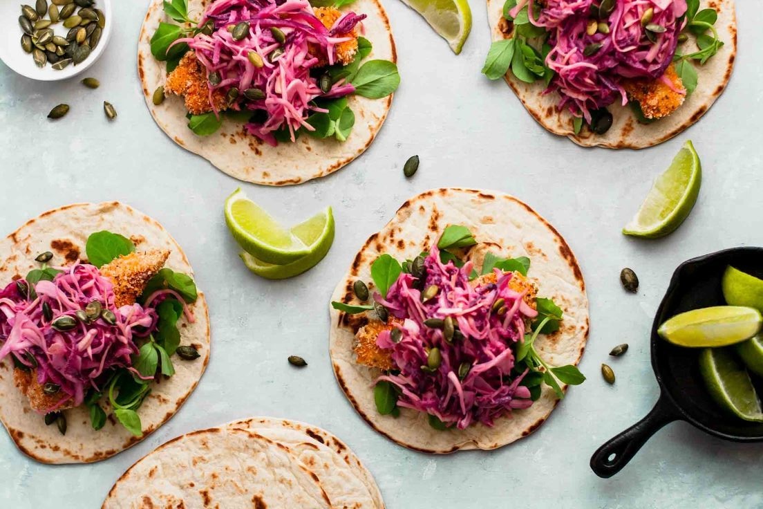 Tacos de pollo pibil