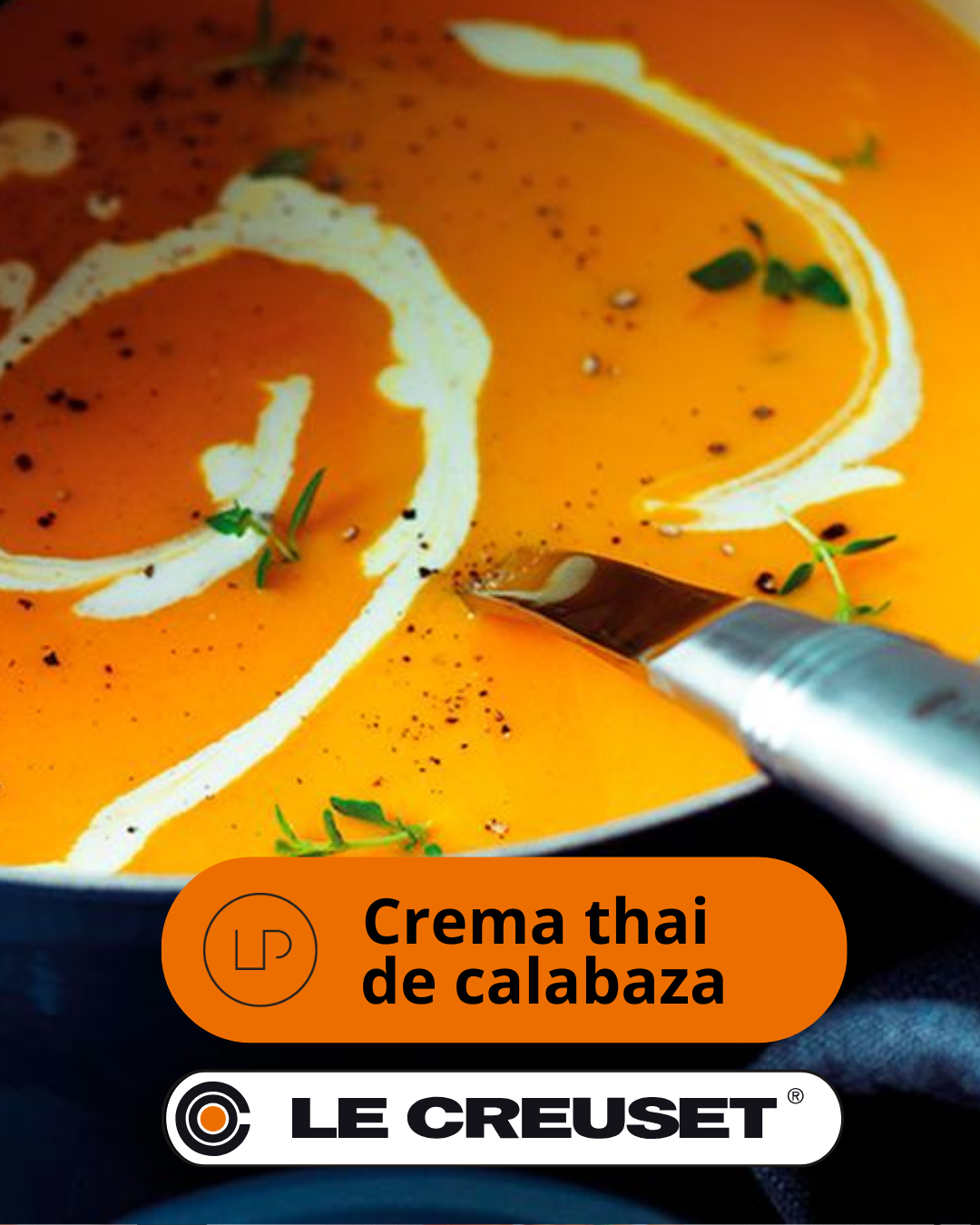 Crema thai de calabaza